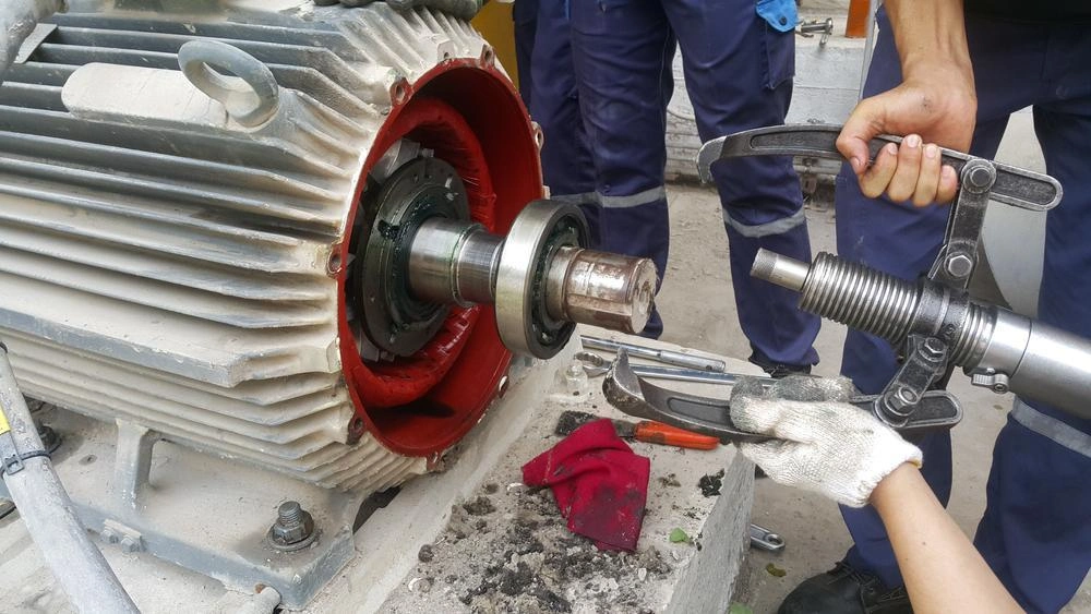 Sustitución de los cojinetes del motor
