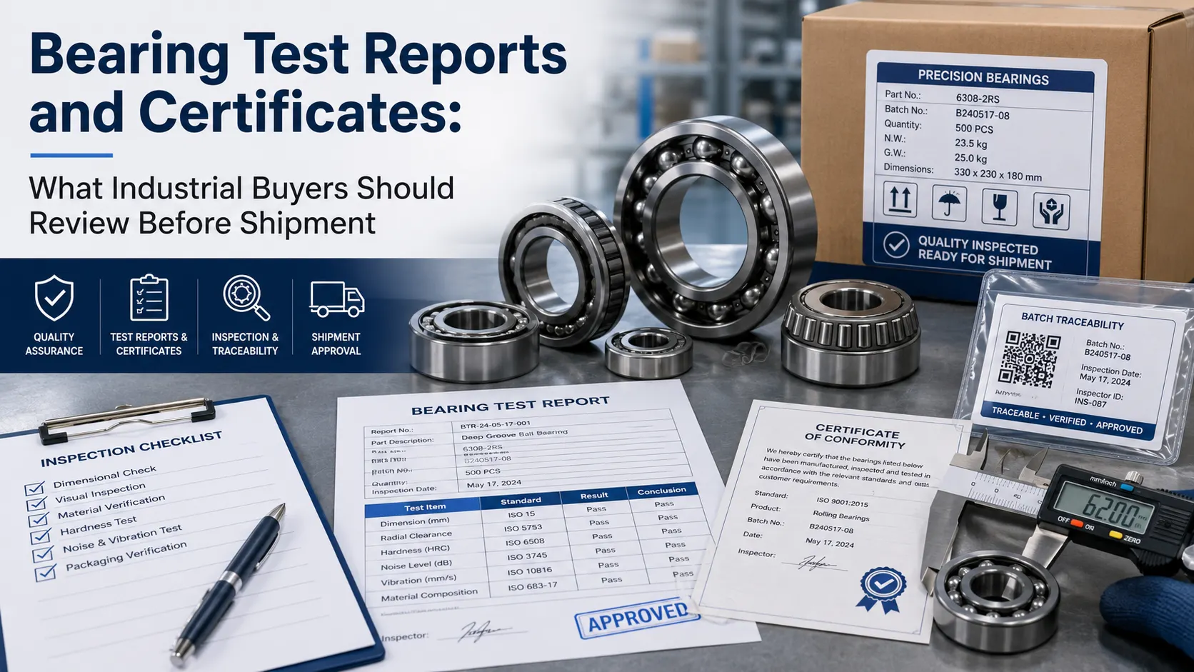 Bearing Test Reports and Certificates: What Industrial Buyers Should Review Before Shipment