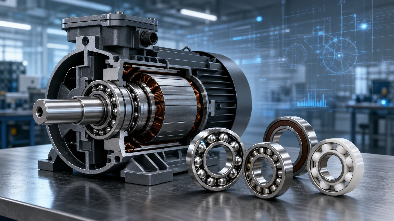 What Bearings Are Used in Electric Motors? Types, Applications, and Selection Guide