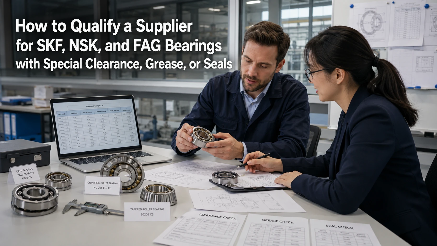 How to Qualify a Supplier for SKF, NSK, and FAG Bearings with Special Clearance, Grease, or Seals