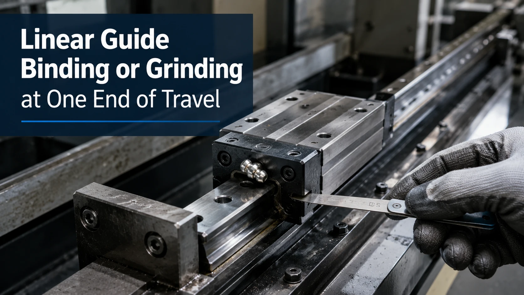 Linear Guide Binding or Grinding at One End of Travel: Causes, Fixes, and Replacement Checks