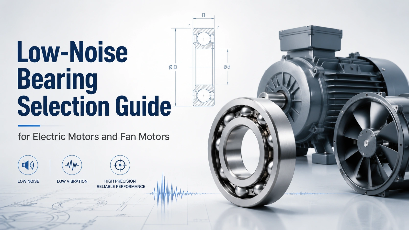 Low-Noise Bearing Selection Guide for Electric Motors and Fan Motors