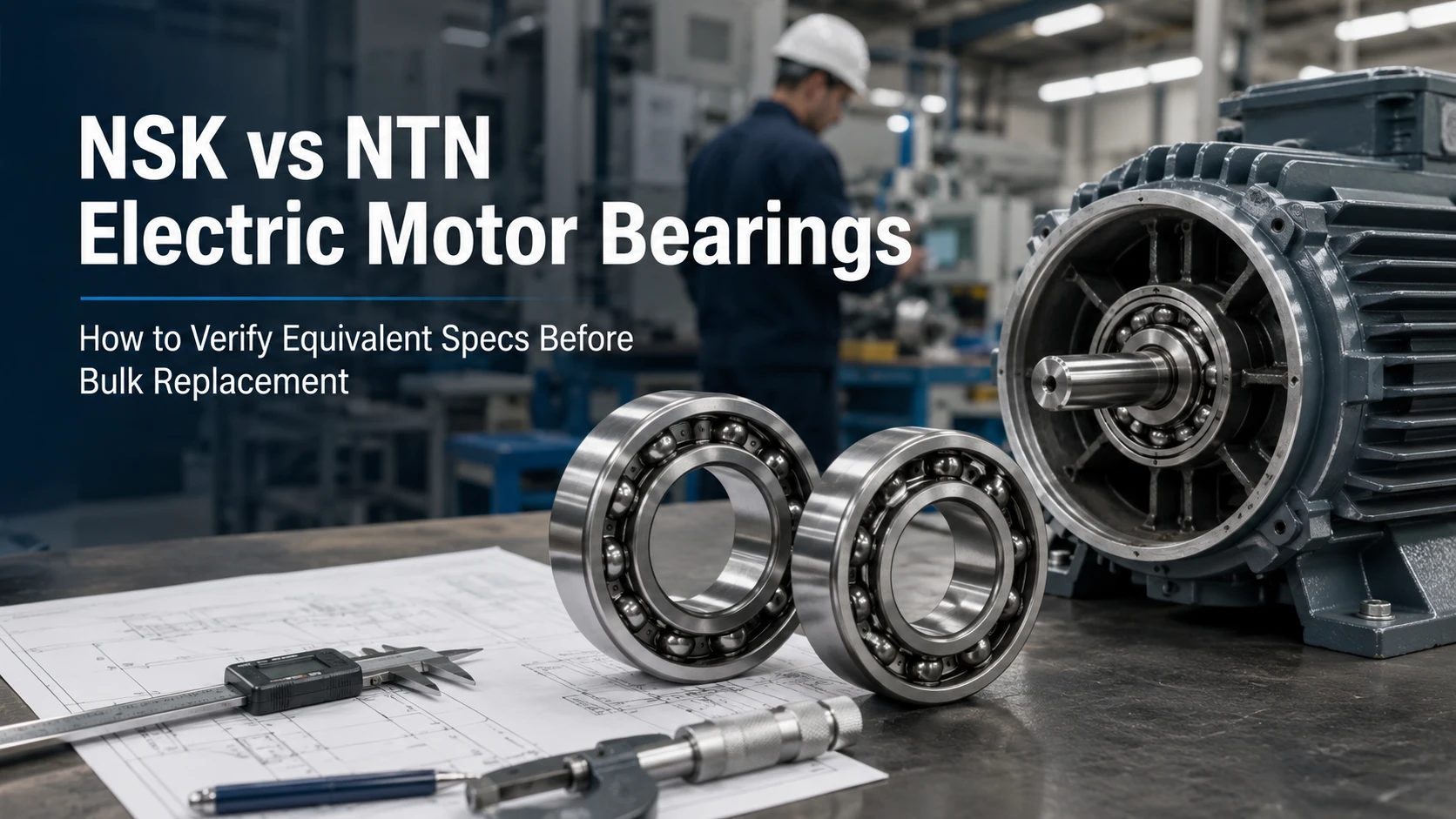 NSK vs NTN Electric Motor Bearings: How to Verify Equivalent Specs Before Bulk Replacement