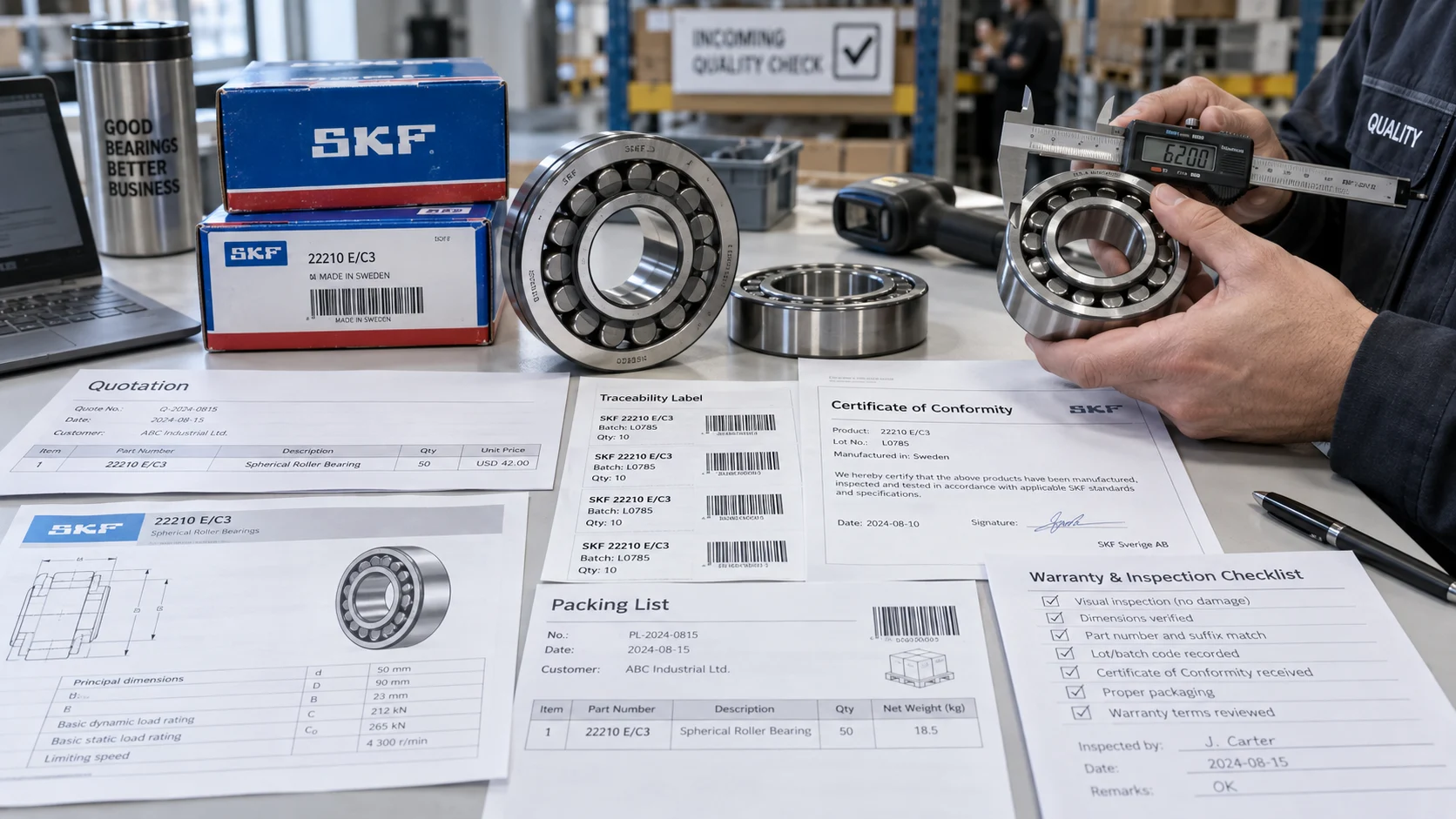 What Documents Should Buyers Request Before Ordering SKF, FAG, or NSK Bearings?